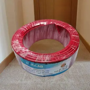 Evin Red 1.5mm 90m Heavy Duty Flame Retardant Wiring Electrical Cable