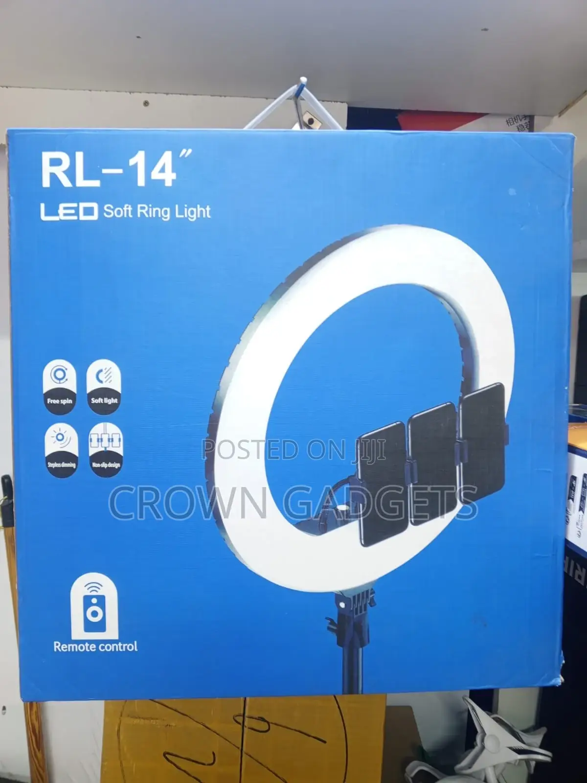 Professional 14'' Soft Ring Light With Adjustable Color Modes