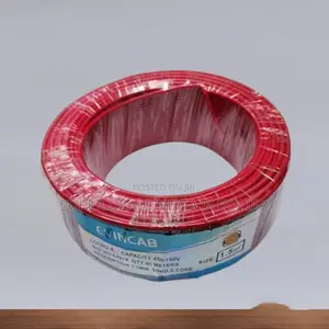Evin Red 1.5mm 90m Long Flexible PVC Insulated Wiring Electrical Cable