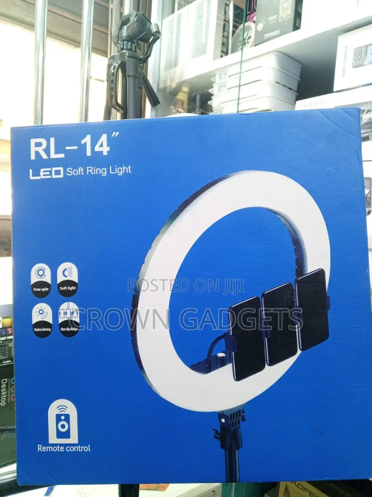 Usb Powered 14-Inch Led Ring Light With Remote Control