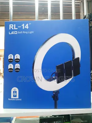 Usb Powered 14-Inch Led Ring Light With Remote Control