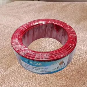 Evin Red 1.5mm 90m PVC Insulated Long- Lasting Wiring Electrical Cable