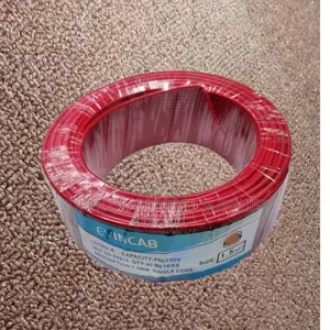 Evin Safe and Durable Red 1.5mm 90m Heavy Duty Wiring Electrical Cable