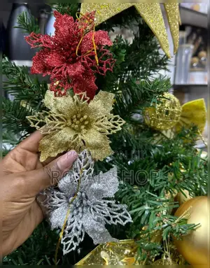Christmas Flower Decor 3 PCS