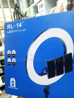 14" Rl-14 Dimmable Led Ring Light For Makeup & Live Streaming