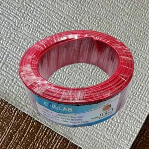 Evin Red 1.5mm 90m Single Core PVC Insulated Wiring Electrical Cable