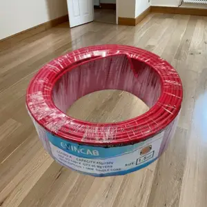 Evin Cost Effective Red 1.5mm 90m Flexible Wiring Electrical Cable