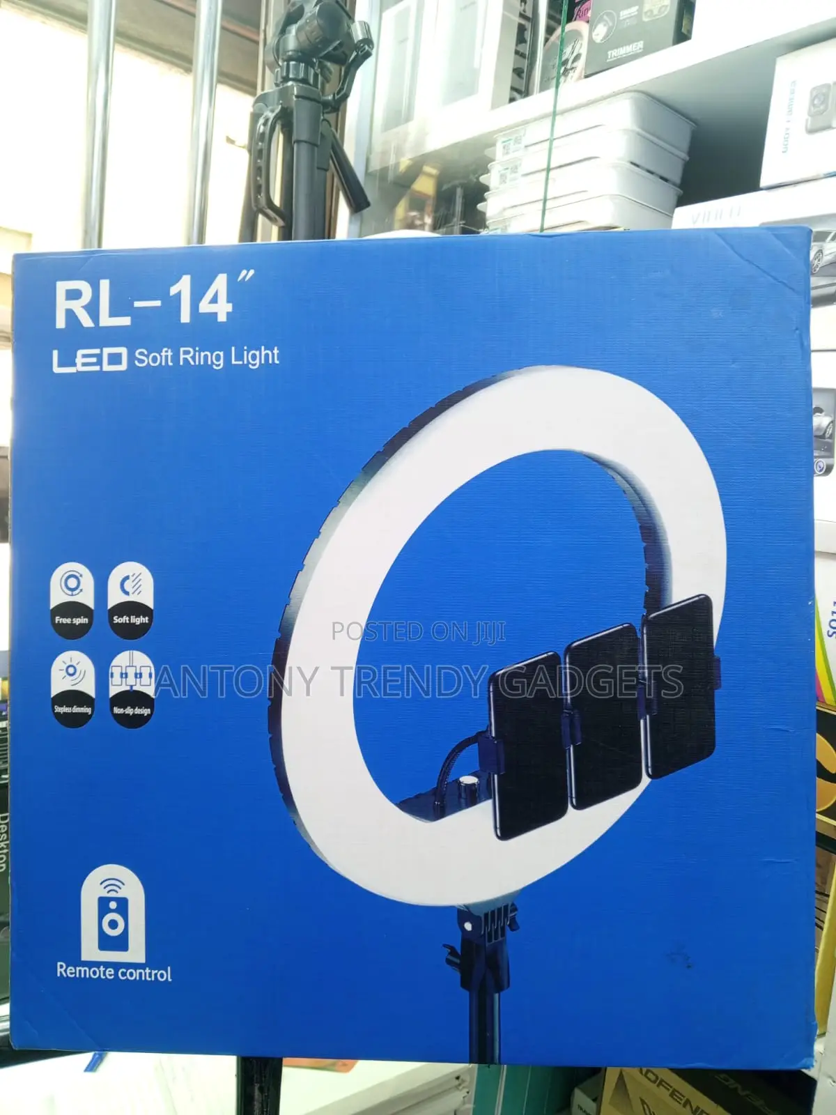 Portable Rl-14 14" Led Ring Light For Tiktok, Youtube & Tutorials