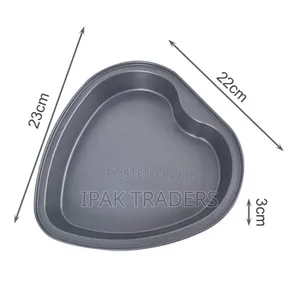  Metallic Heart Shaped Baking Tin
Size ; 28cm 
Non Stick