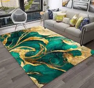 Green 3d Carpet 7by10