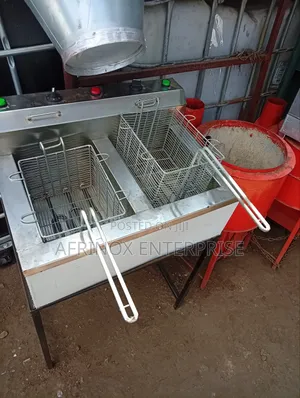Electric Chips Deep Fryer, Double Tanks 38 Litres Capacity