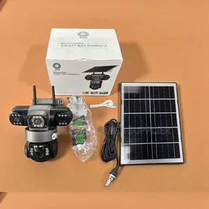 V380 Pro 12mp 4g PTZ Triple Len Solar Camera With Colored Night Vision