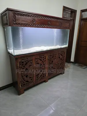 Engineered for Purity: Hardwood Aquarium With Bottom Filtration