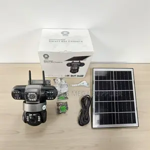 V380 Pro 12mp Triple Lens 4g Security Solar Camera With Two-Way Audio