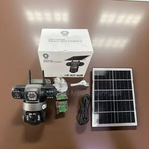 V380 Pro 12mp 4g PTZ Human Detection Security Solar Triple Lens Camera