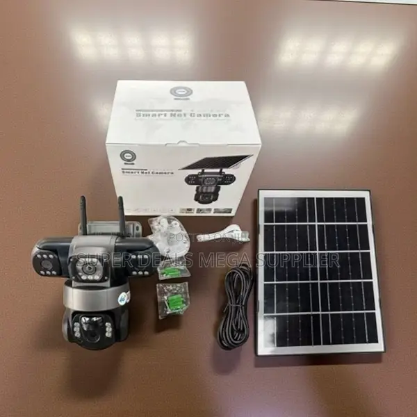 V380 Pro 12mp 4g PTZ Human Detection Security Solar Triple Lens Camera
