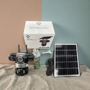 12mp 4g PTZ Triple Lens V380 Pro Solar Camera With Color Night View