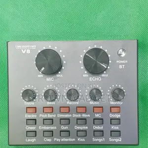 V8 Live Sound Card With Auto-tune, Reverb Noise Reduction
