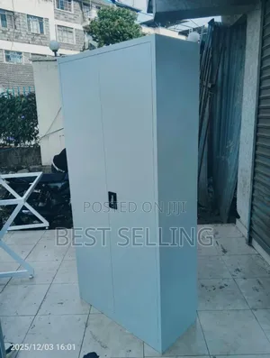 White Two Door File Cabinet
