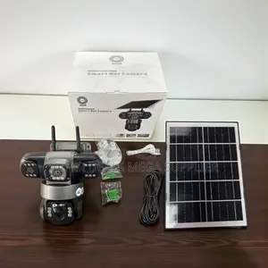 V380 Pro Solar Security Camera Triple Lens Eyes With Remote Monitoring
