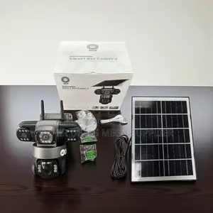 V380 Pro 4g Triple Lens Eyes Solar Security Camera With Cloud Storage