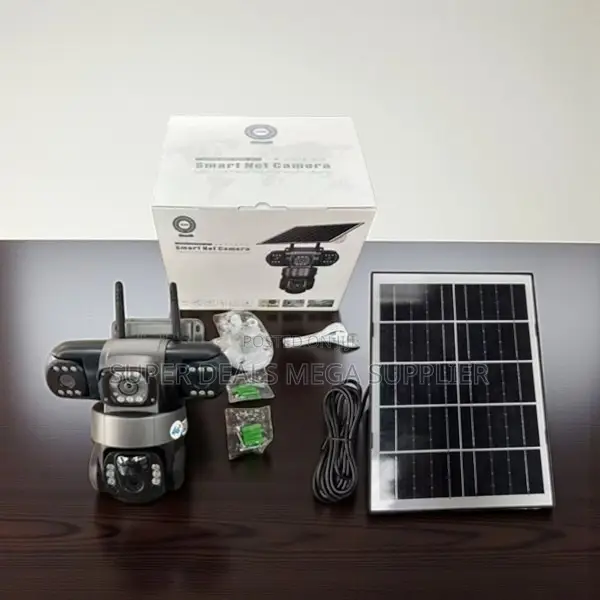 V380 Pro 4g Triple Lens Eyes Solar Security Camera With Cloud Storage