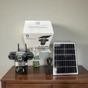 V380 Pro Outdoor 4g Triple Lens Eyes Solar CCTV Camera With 2 Way Talk