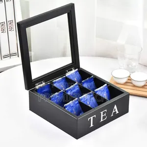 *9 Grid Tea Bags Organizer Box Now Available in White Colour