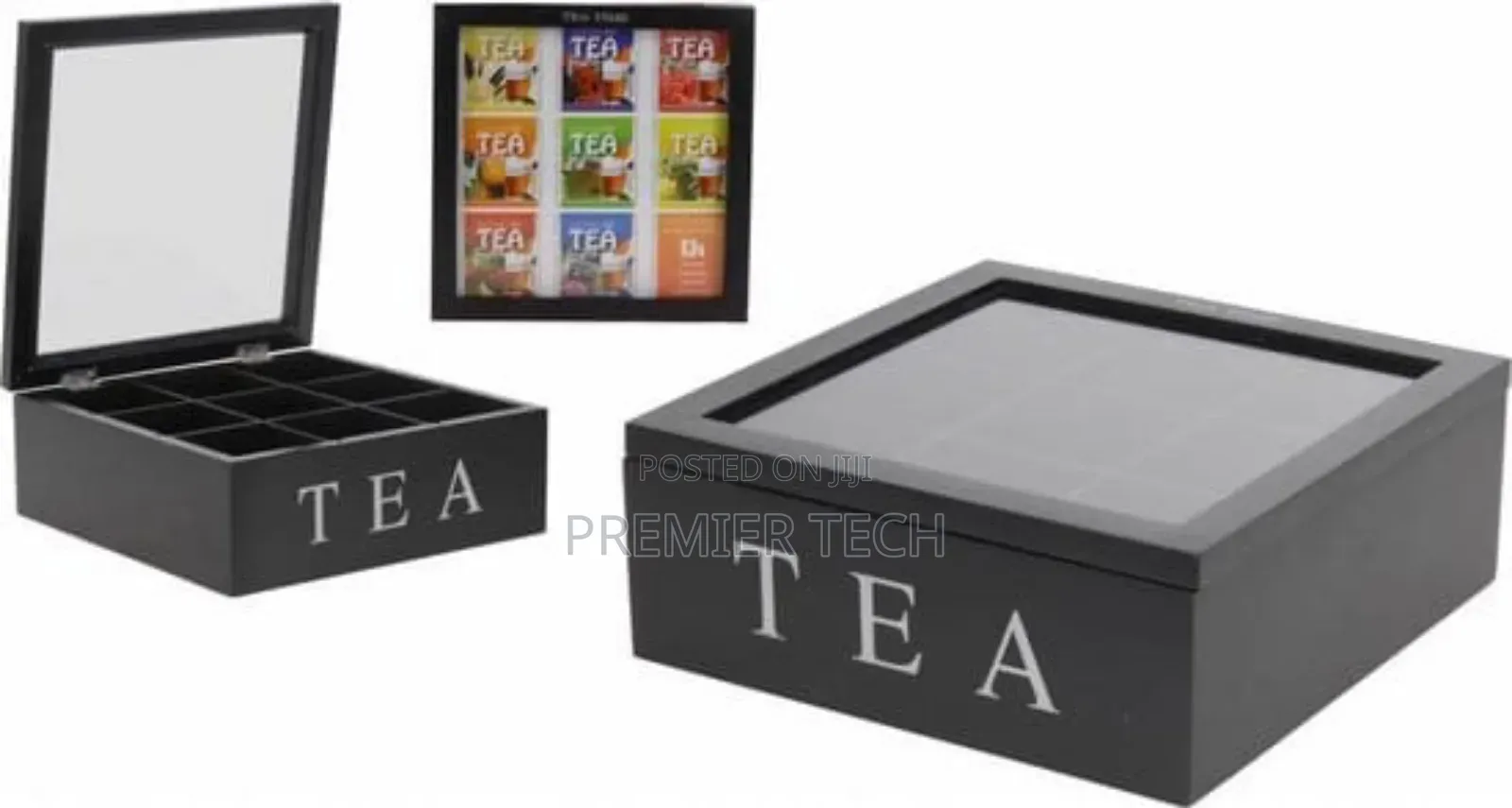 *9 Grid Tea Bags Organizer Box Now Available in White Colour