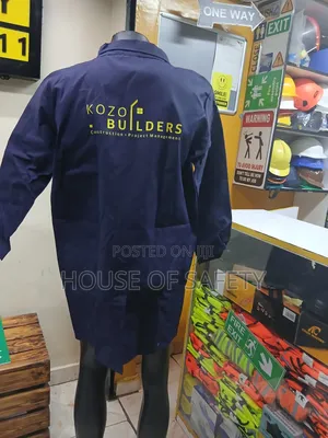 Comfortable Design Navy Blue Dustcoat