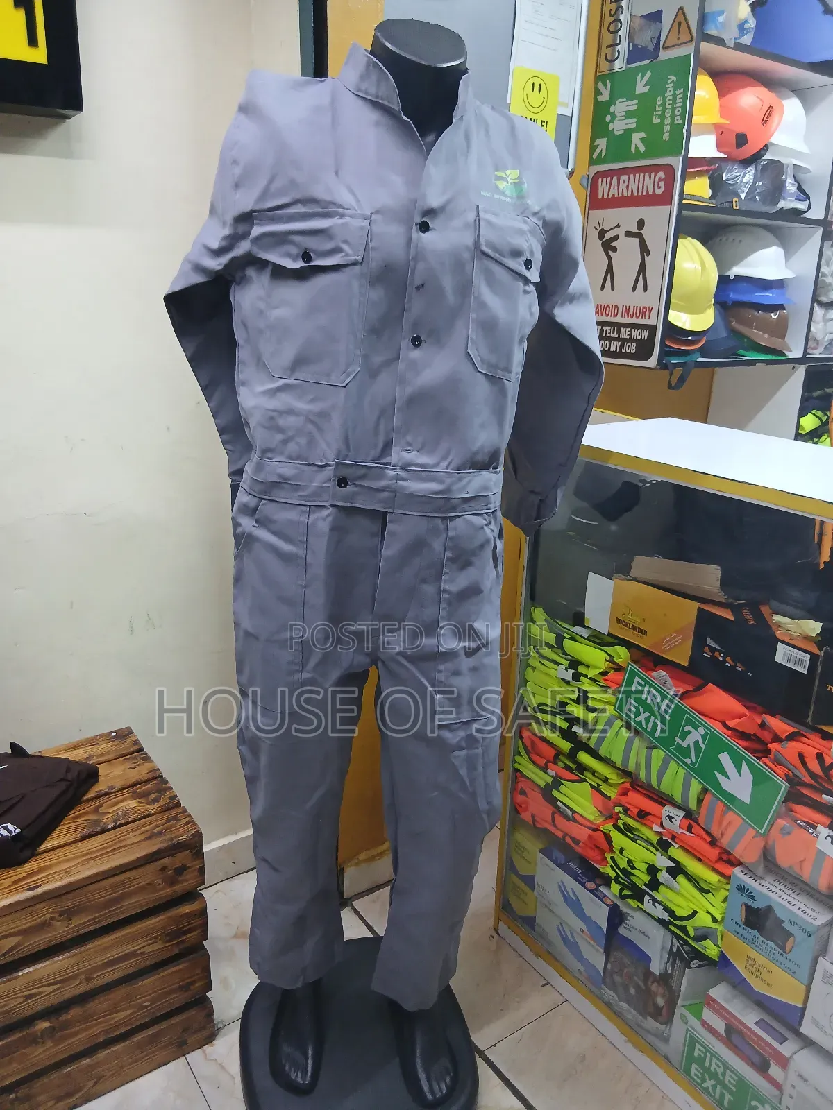 Bright Grey Overalls J Kenya