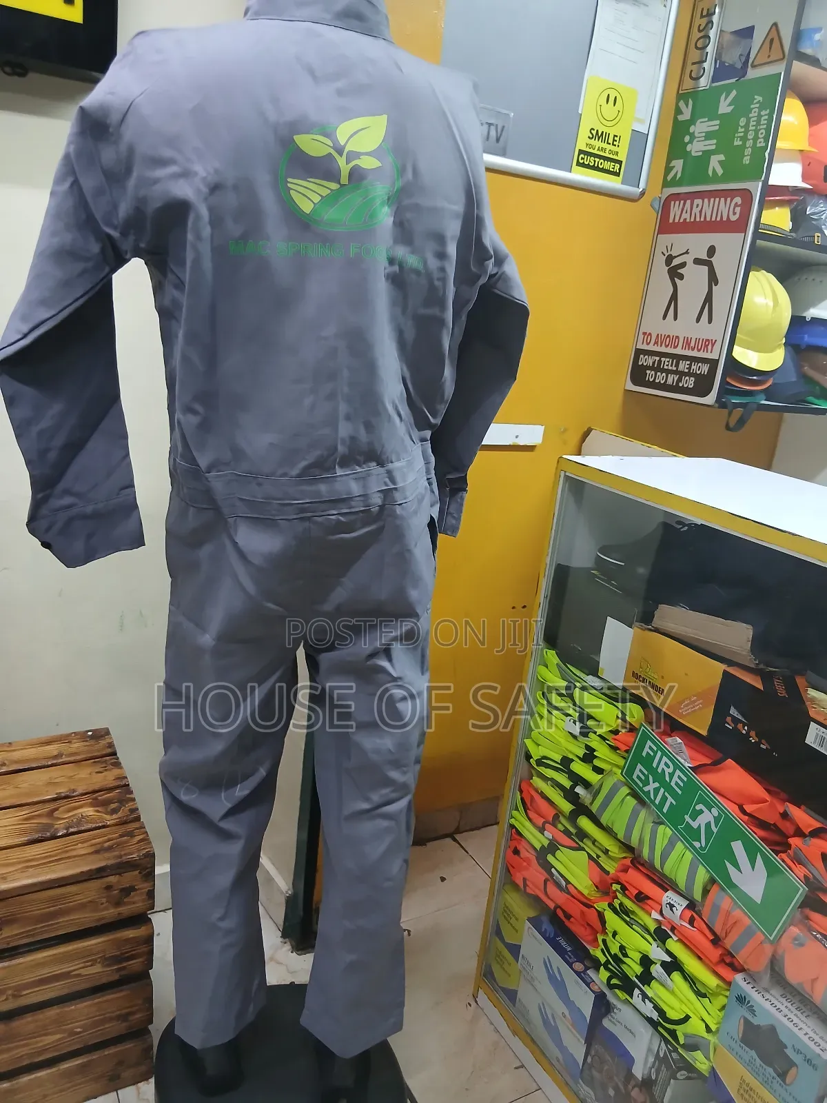 Bright Grey Overalls J Kenya