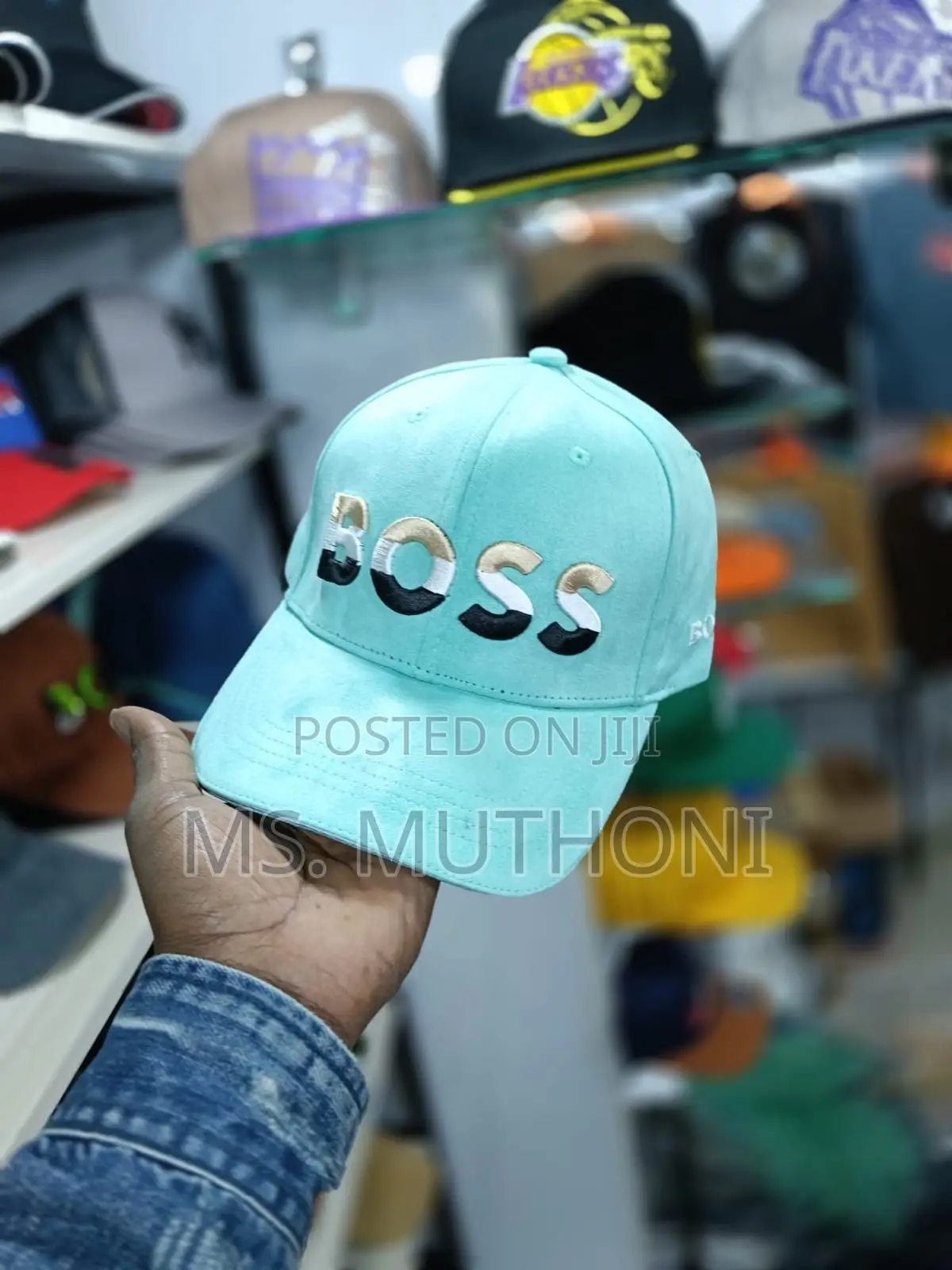 Suede Fabric Boss Caps 