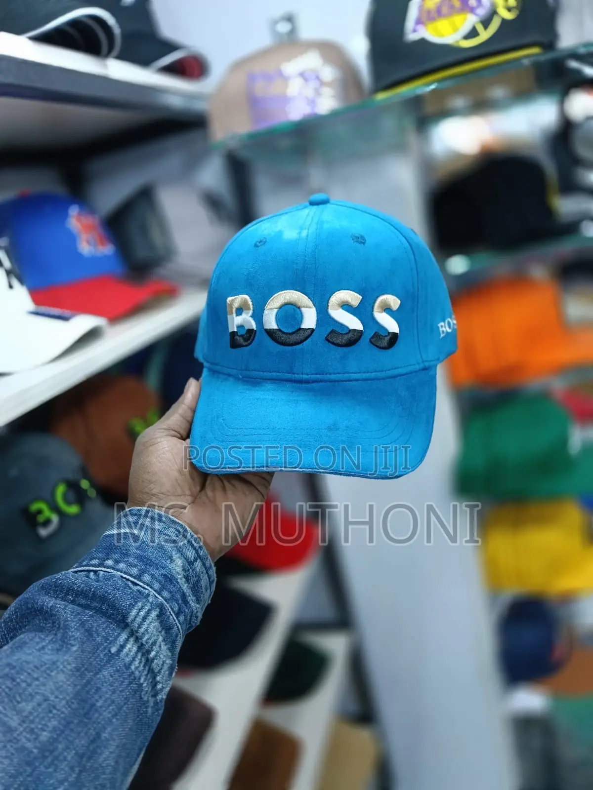Suede Fabric Boss Caps 