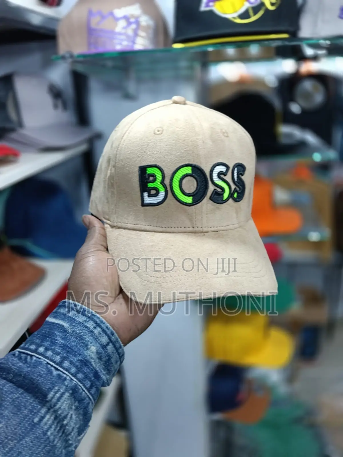 Suede Fabric Boss Caps 