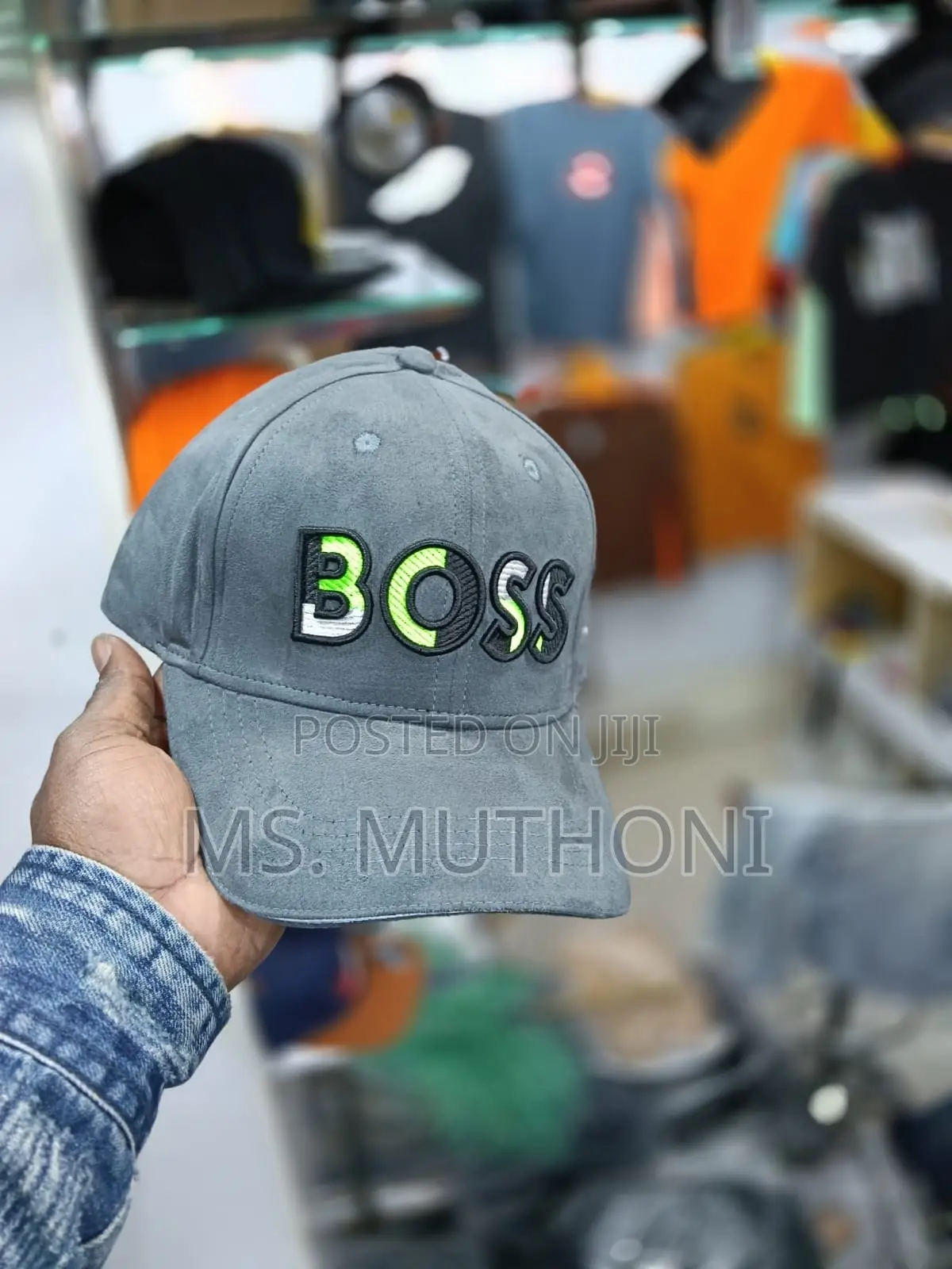 Suede Fabric Boss Caps 