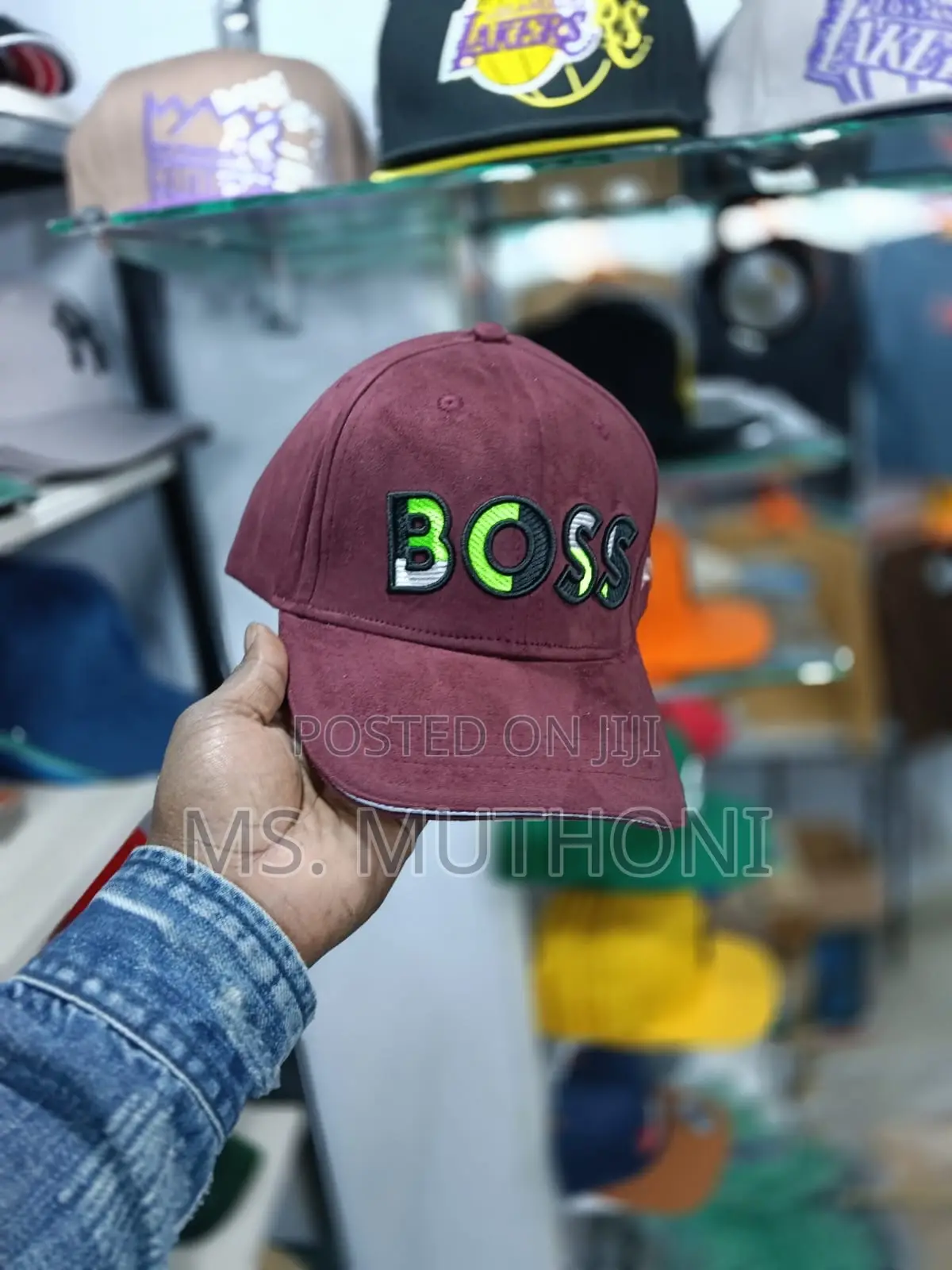 Suede Fabric Boss Caps 