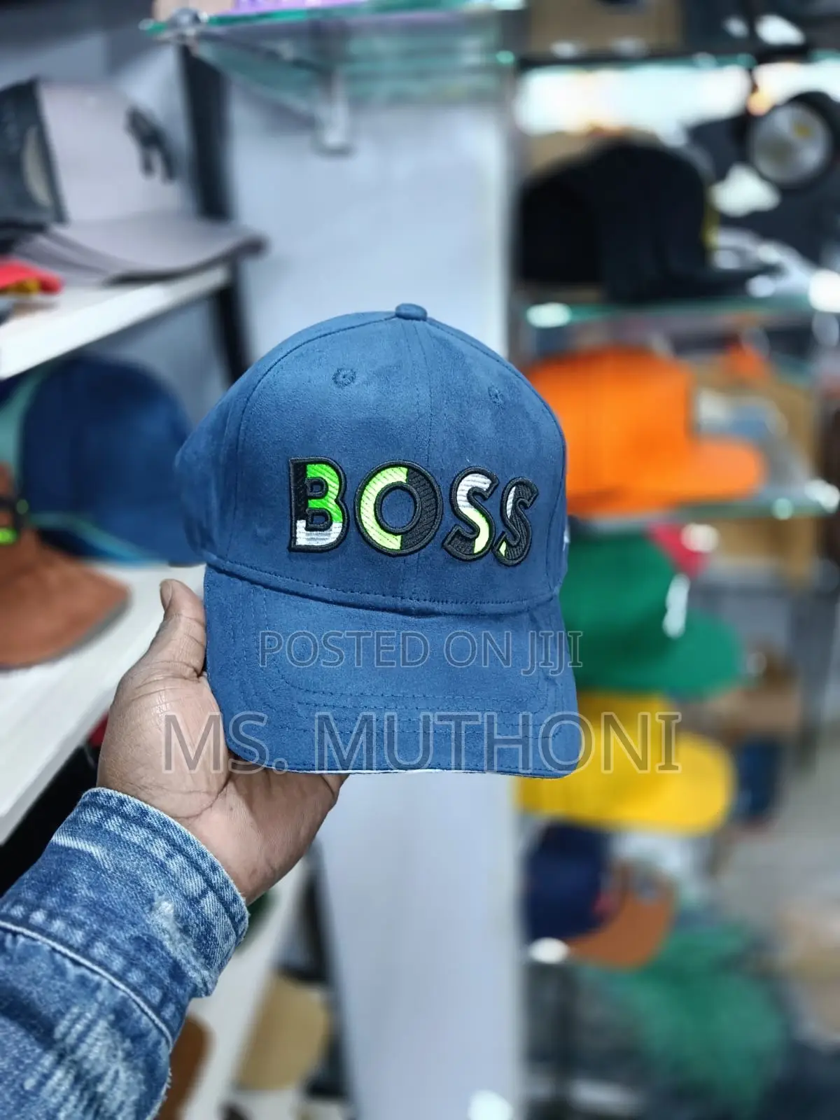 Suede Fabric Boss Caps 