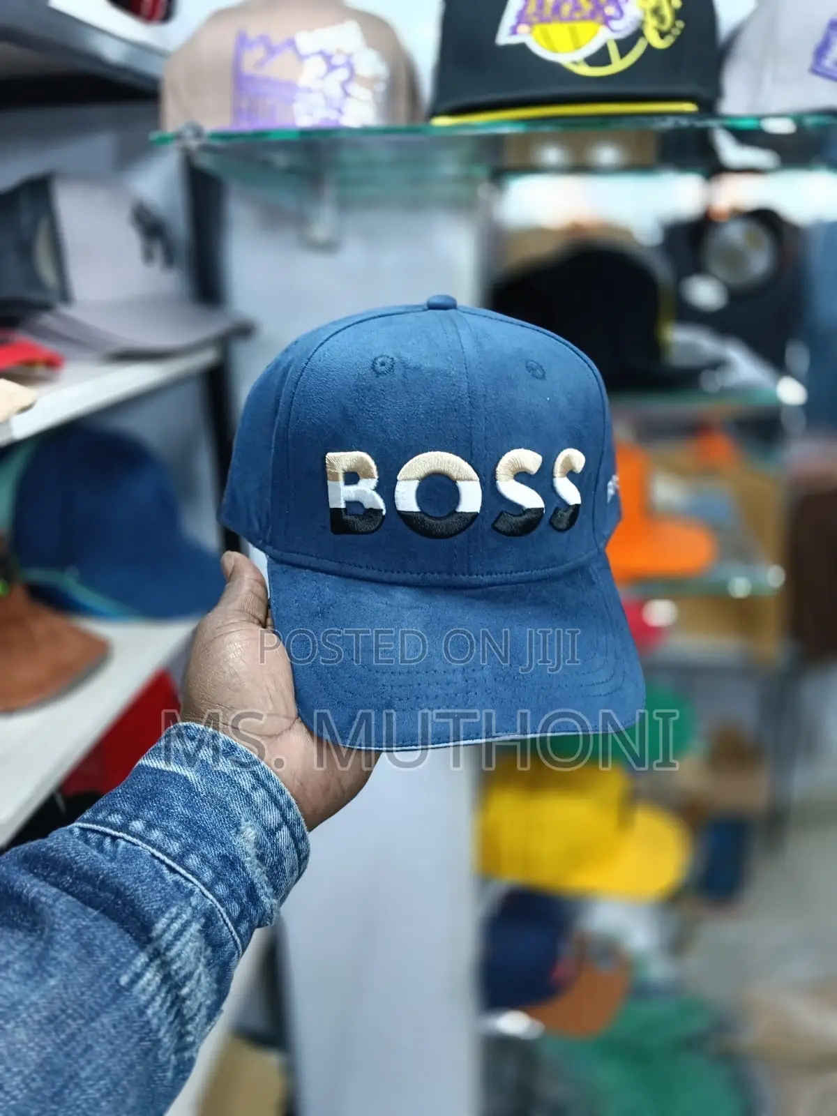 Suede Fabric Boss Caps 