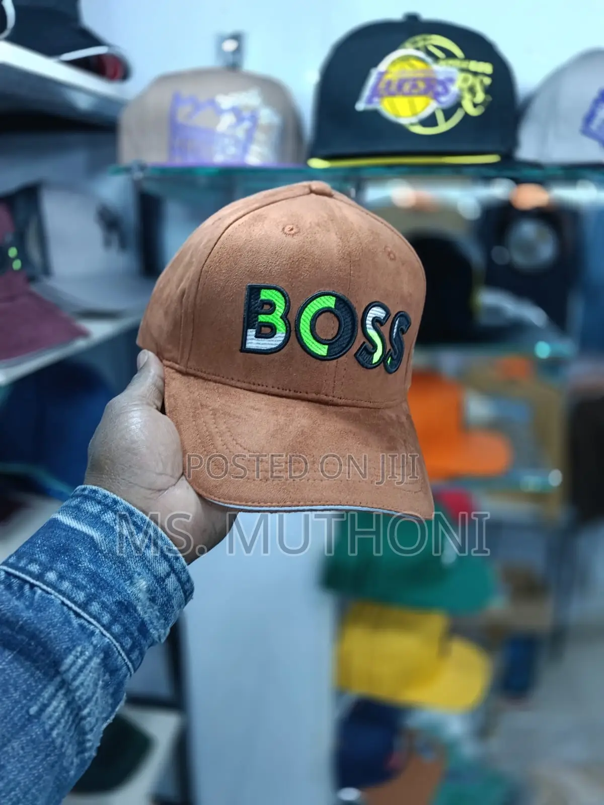Suede Fabric Boss Caps 