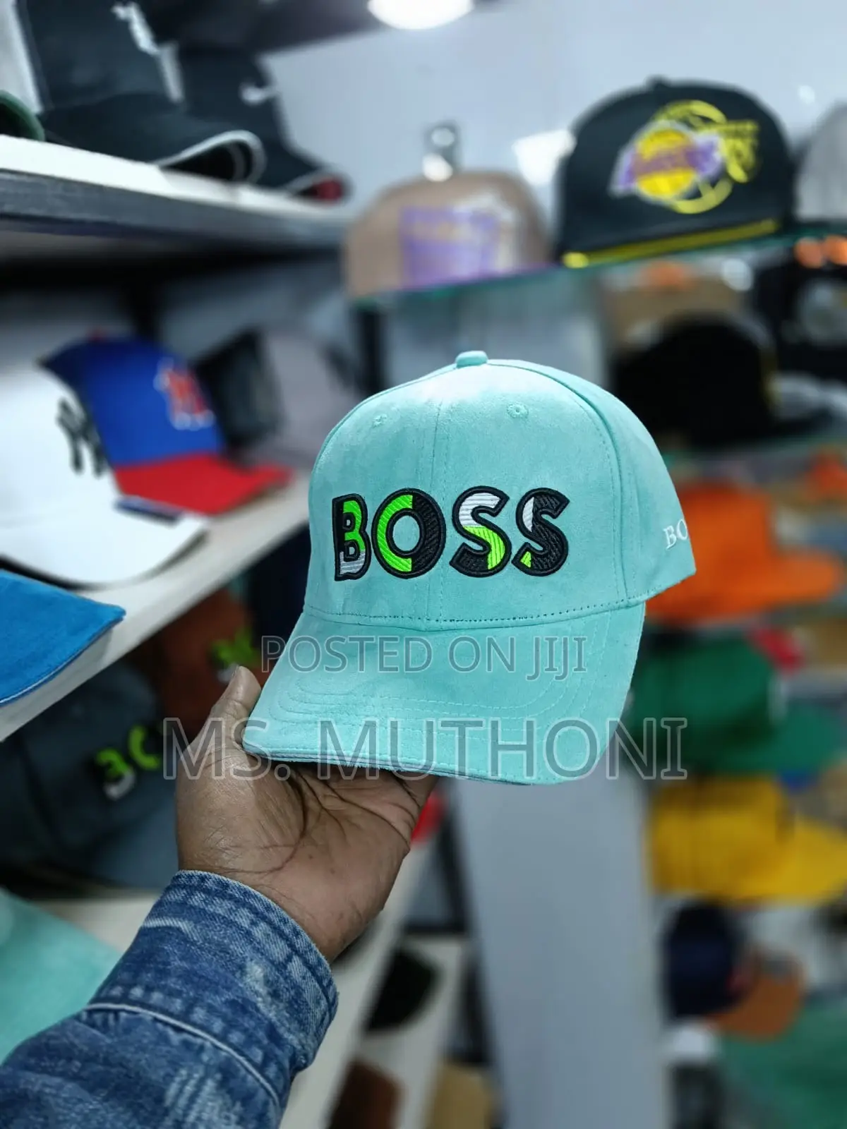 Suede Fabric Boss Caps 