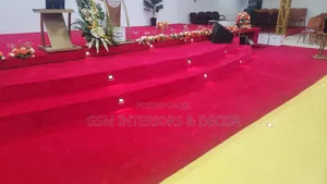 Red Carpets for Church With Warm.Lights