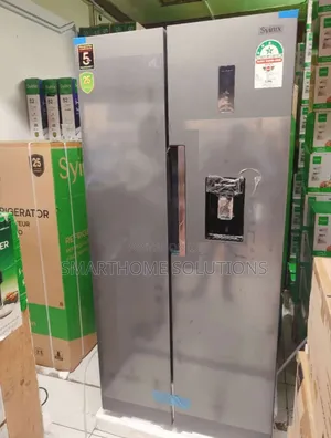 Syinix Fridge Side By Side Water Dispenser No Frost Grey