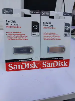 The Sandisk Ultra Luxe 256gb Usb 3.1 Flash Drive.