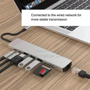 Usb-c 8-in-1 Hub With Hdmi, Fast Pd Charging, Usb Ports And Sd/Tf Card