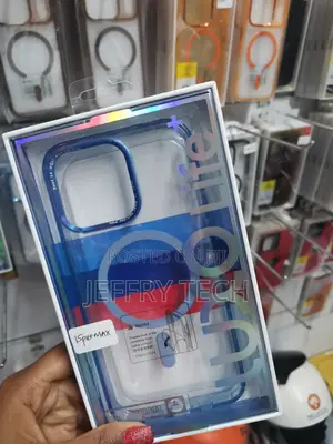 Coptic iPhone 15 Pro Max Clear Magnetic Compatible Blue Case