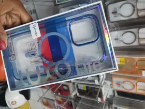Coptic iPhone 15 Pro Max Clear Magnetic Compatible Blue Case