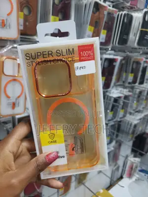 Torras for iPhone 17 Pro Newskin Clear Case With Magsafe -Orange