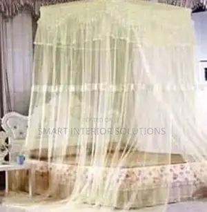 Cream Double-Decker Mosquito Net