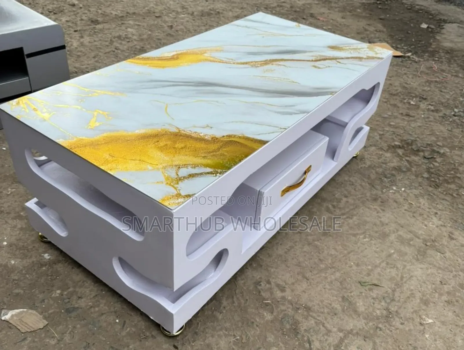 Coffee Table With Marble Topping